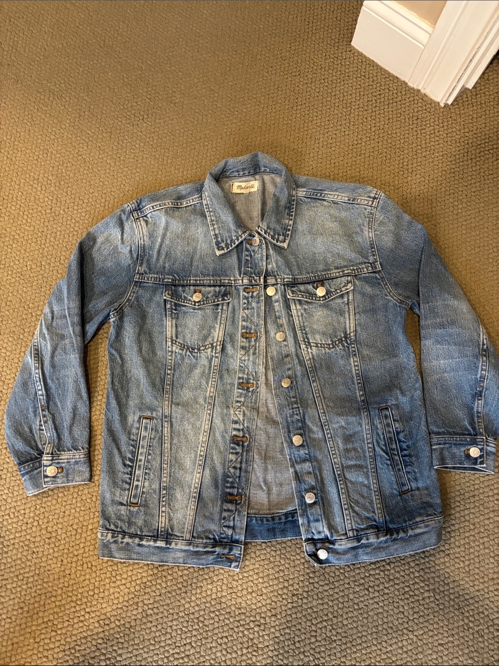 Madewell Light Blue Washed Denim Jacket